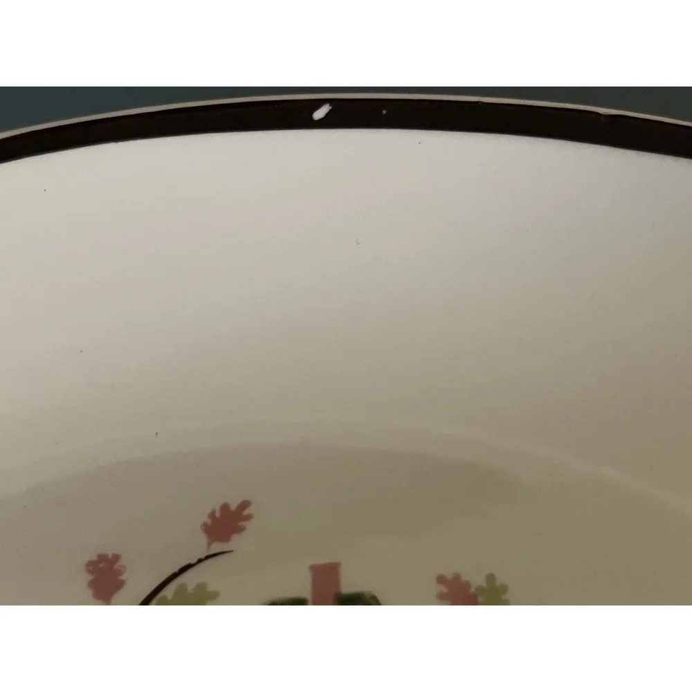 Vintage Edwin M Knowles Oval Platter Colonial House Cottagecore Grandmillennial